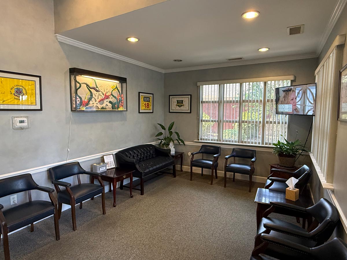 reception area at Rollar Oral Surgery in Conway, SC