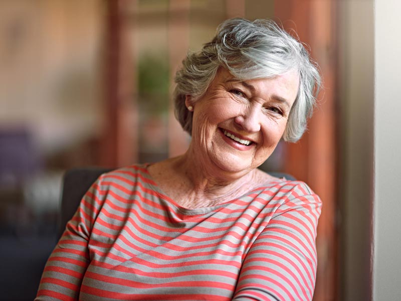 smiling senior woman